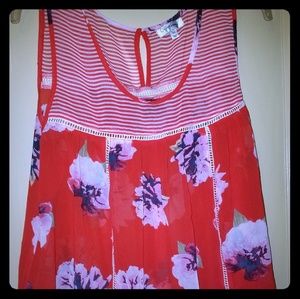 Multi color baby doll type tank